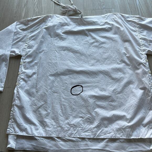 J Crew Flawed Ciel Top Womens Large White FLAWS - Picture 11 of 15